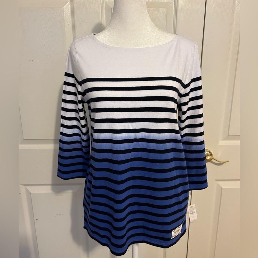 NWT striped boatneck top from Talbots.